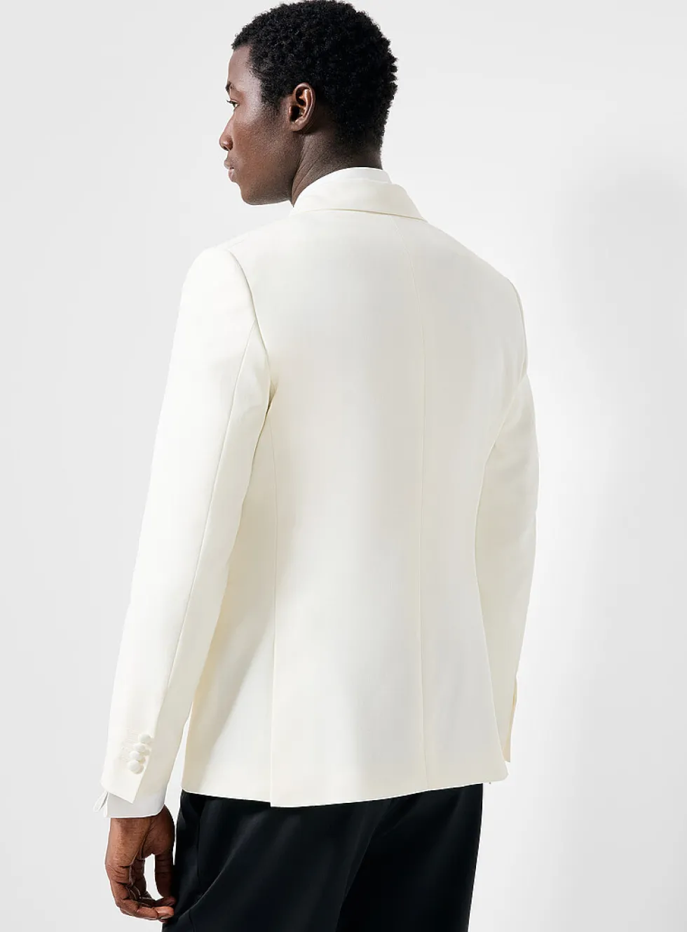 Cream tuxedo jacket