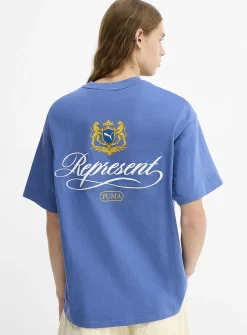 Crest embroidery oversized T-shirt