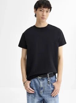 Crew-neck straight T-shirt