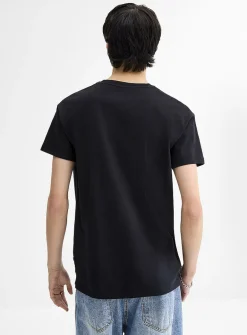 Crew-neck straight T-shirt