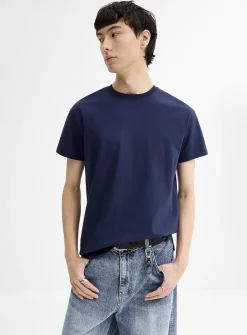 Crew-neck straight T-shirt