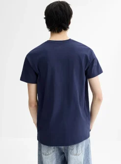 Crew-neck straight T-shirt
