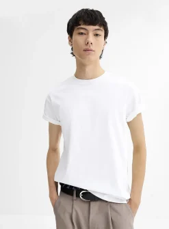 Crew-neck straight T-shirt