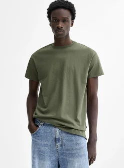 Crew-neck straight T-shirt