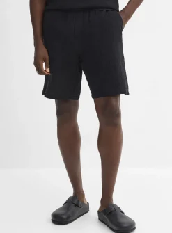 Crinkled cotton short