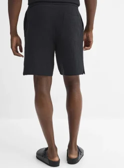 Crinkled cotton short