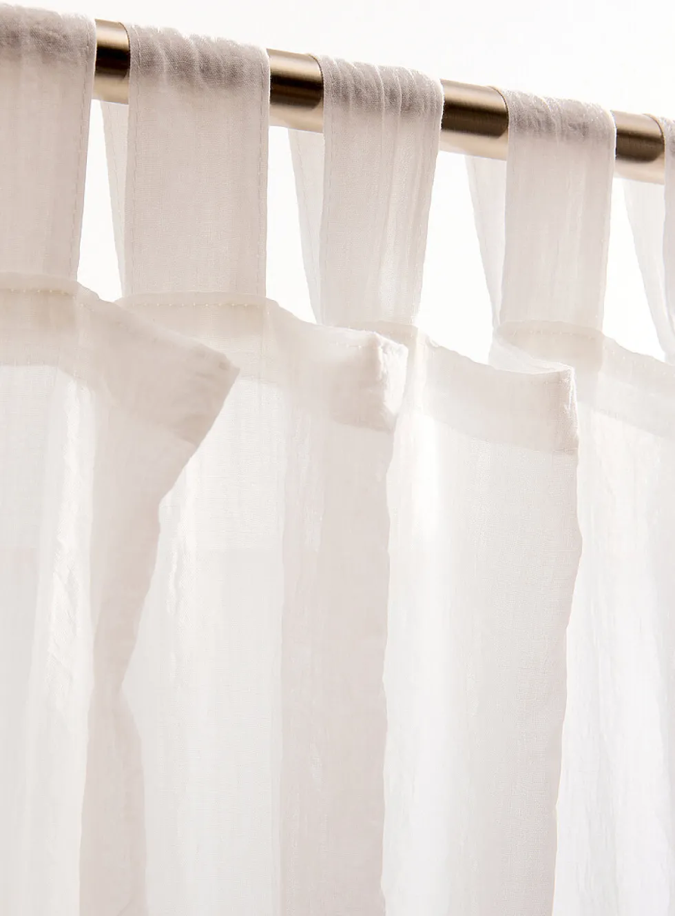 Crinkled texture sheer curtain
