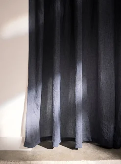 Crinkled texture sheer curtain