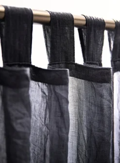 Crinkled texture sheer curtain