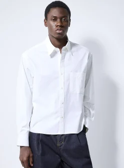 Crisp poplin boxy shirt