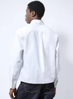Crisp poplin boxy shirt