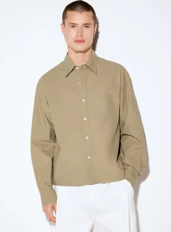 Crisp poplin boxy shirt