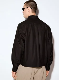Crisp poplin boxy shirt