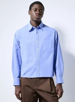 Crisp poplin boxy shirt