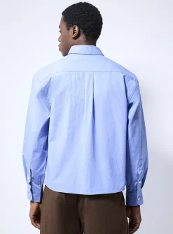 Crisp poplin boxy shirt