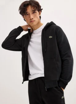 Croc logo zipped hoodie