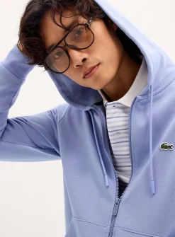 Croc logo zipped hoodie