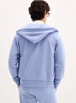 Croc logo zipped hoodie