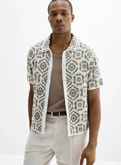Crochet medallion cardigan