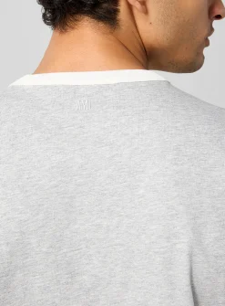 Crocheted logo ringer T-shirt
