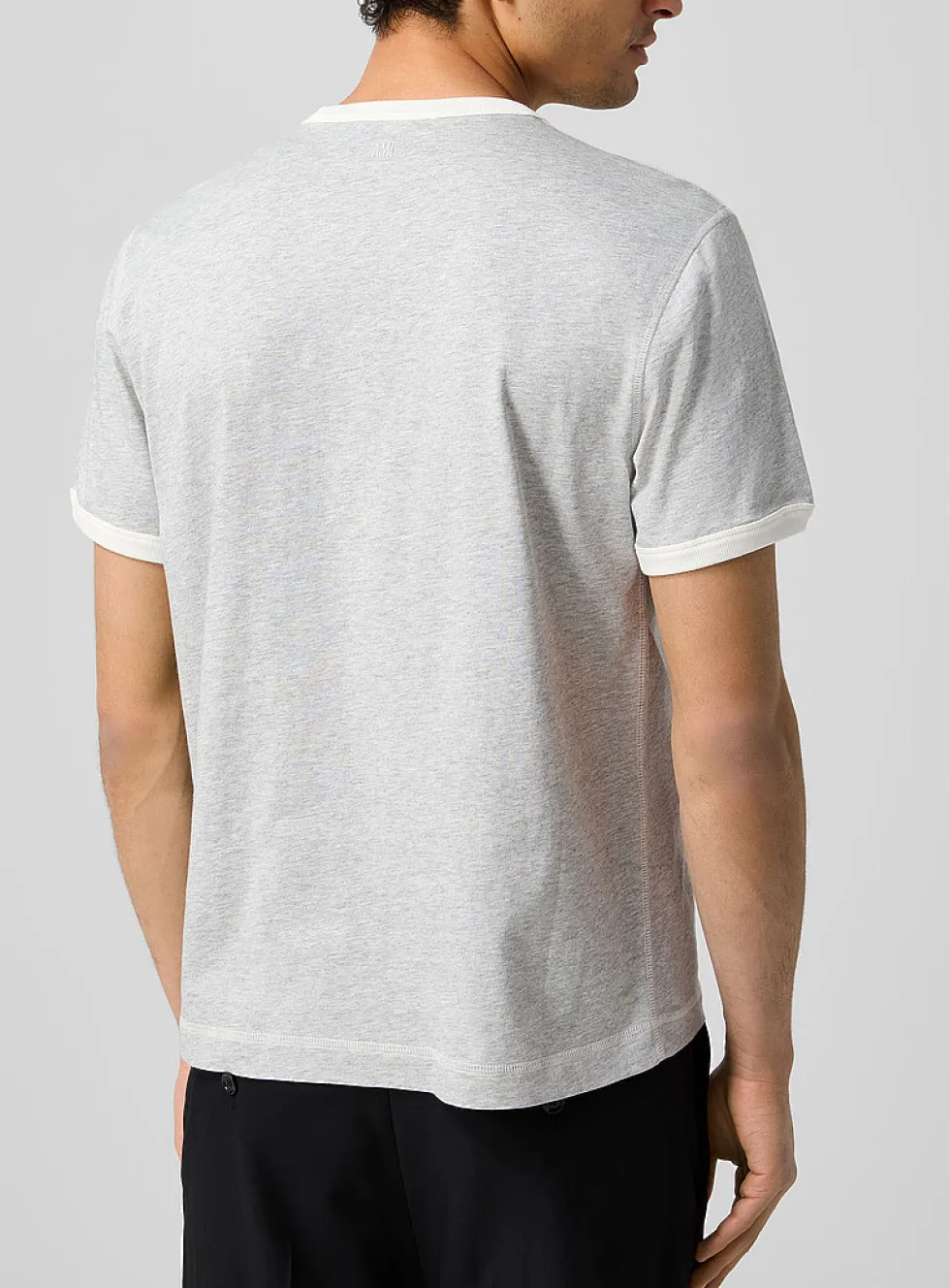 Crocheted logo ringer T-shirt
