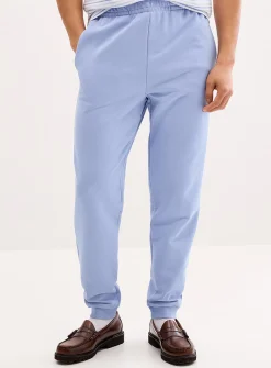 Crocodile emblem terry-lined joggers