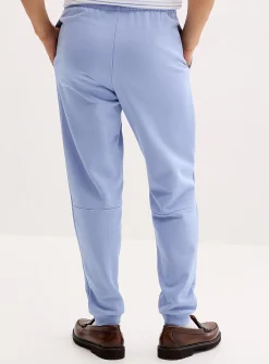 Crocodile emblem terry-lined joggers