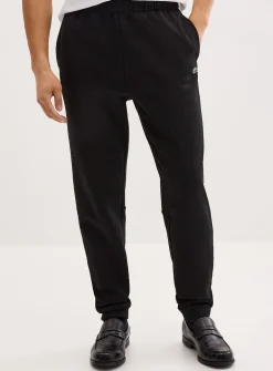 Crocodile emblem terry-lined joggers