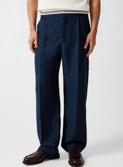 Croisière linen-blend pant