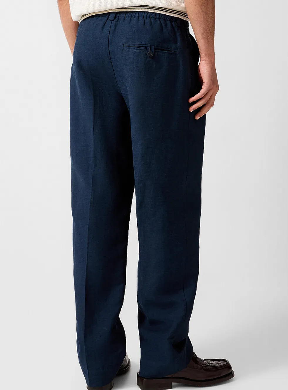 Croisière linen-blend pant