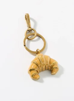 Croissant charm key holder