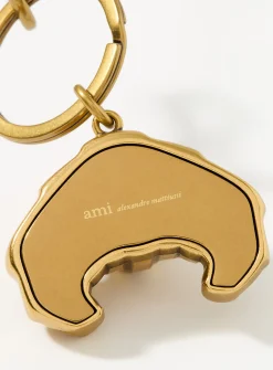 Croissant charm key holder