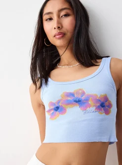 Cropped hibiscus cami