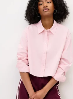 Cropped Oxford shirt