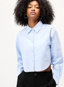 Cropped Oxford shirt