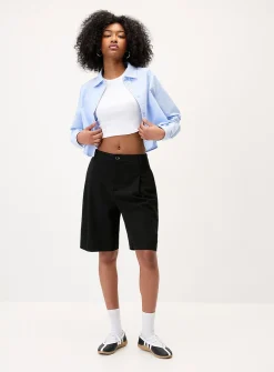 Cropped Oxford shirt