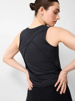 Crossed-back look tank
