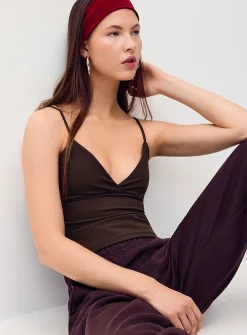 Crossover V-neck cami