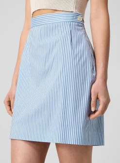 Crotch 45 striped miniskirt