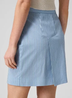 Crotch 45 striped miniskirt