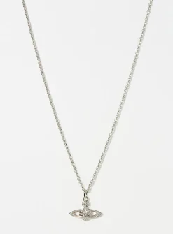 Crystal orb pendant necklace