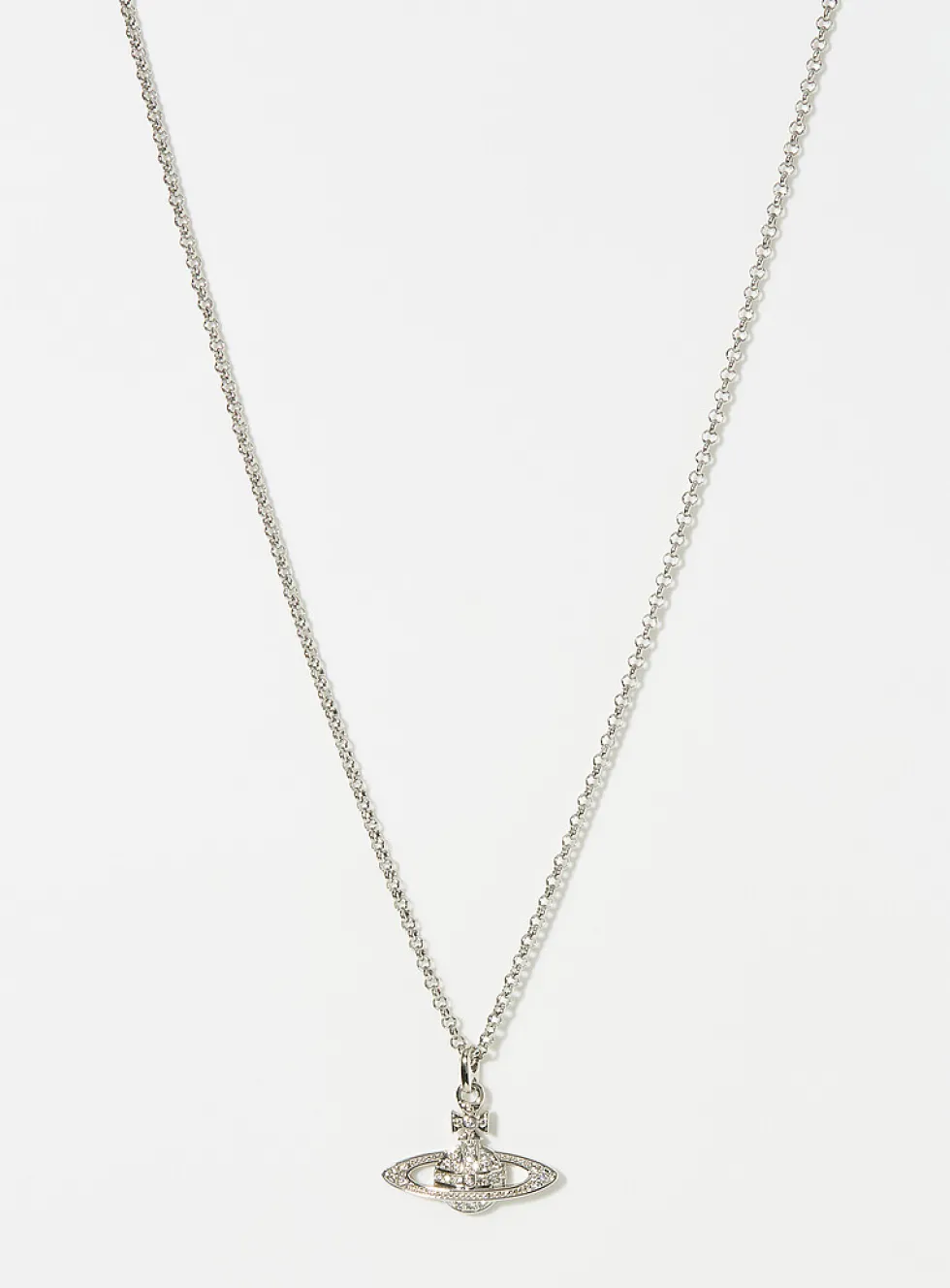 Crystal orb pendant necklace