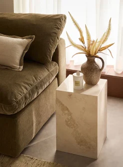 Cubicule Milan marble side table