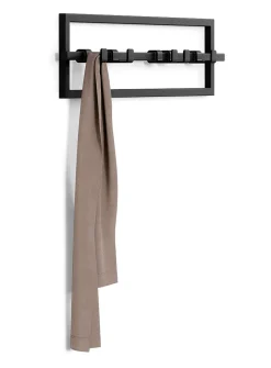 Cubiko five-hook wall-mounted rail coat rack