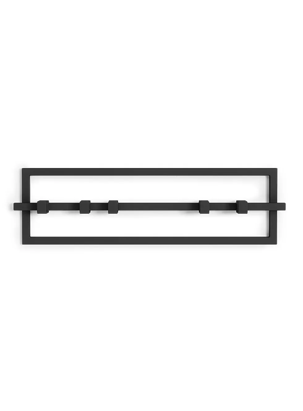Cubiko five-hook wall-mounted rail coat rack