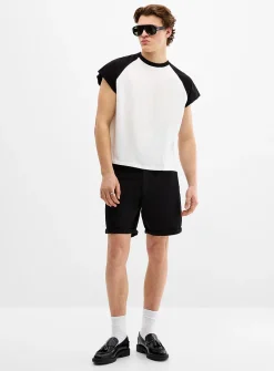 Cuffed 5-pocket short
