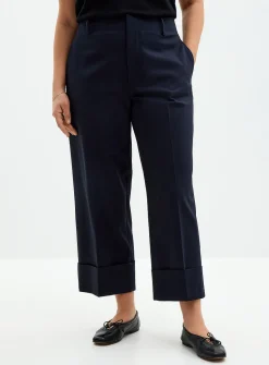Cuffed structured pant