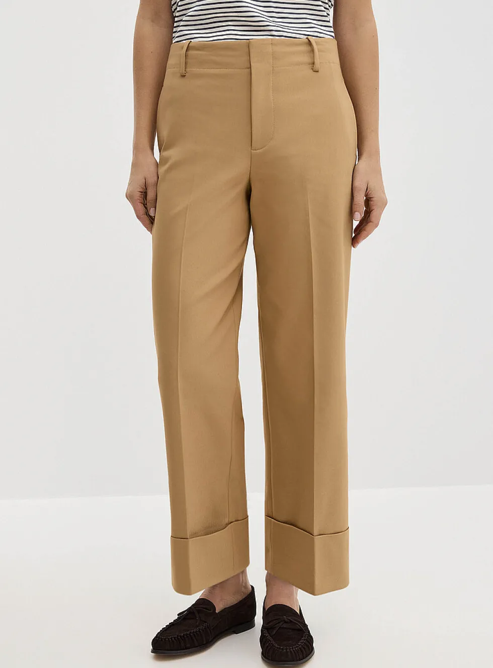 Cuffed structured pant