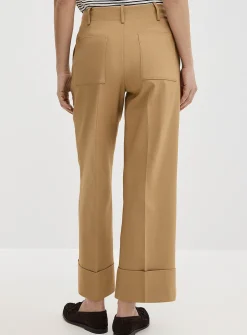 Cuffed structured pant