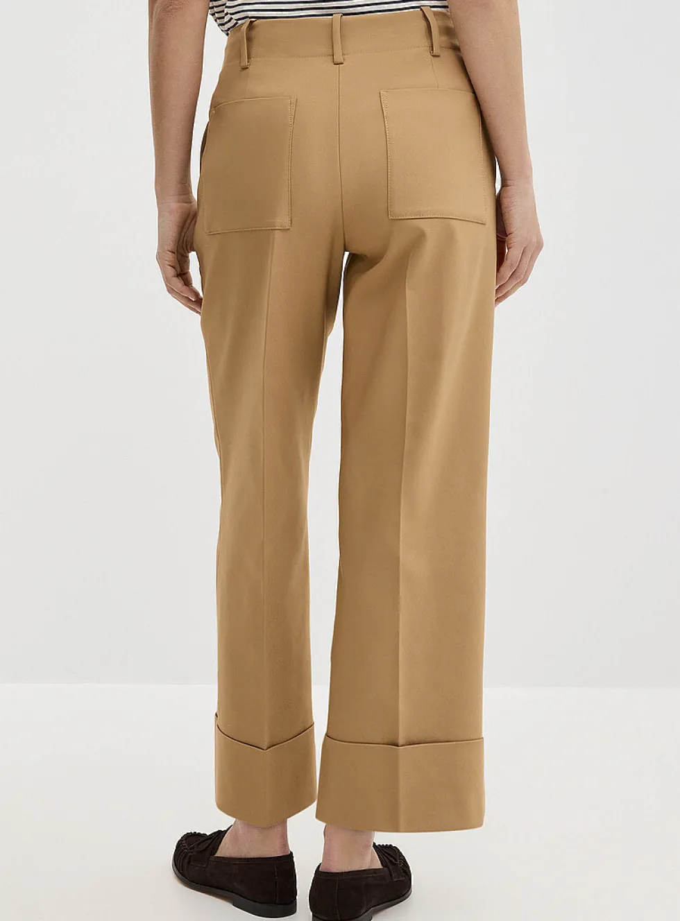 Cuffed structured pant
